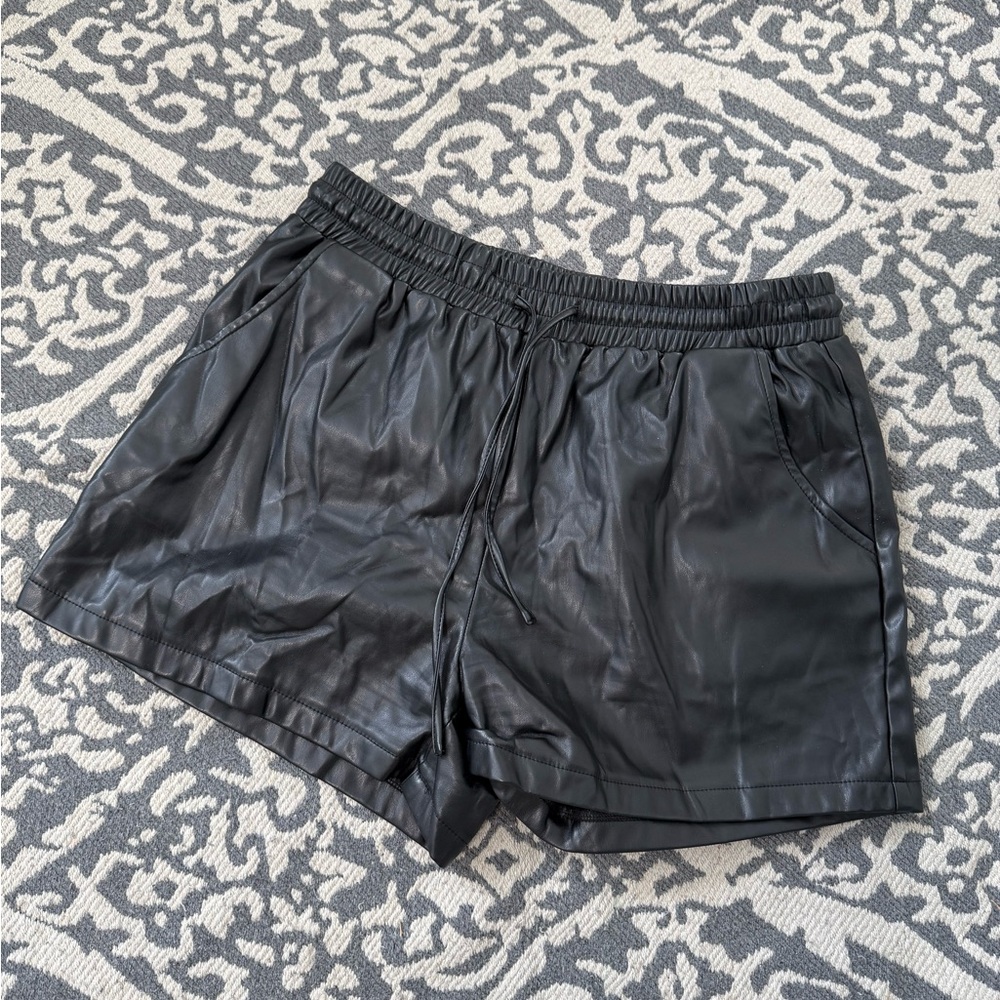 Altar'd State Black Faux Shorts Lightweight Elastic Waist
